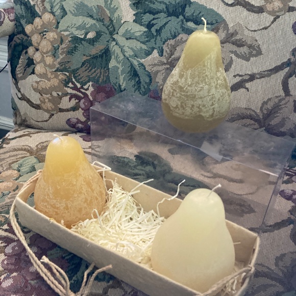 Pear candles set a three in the box - Picture 3 of 4